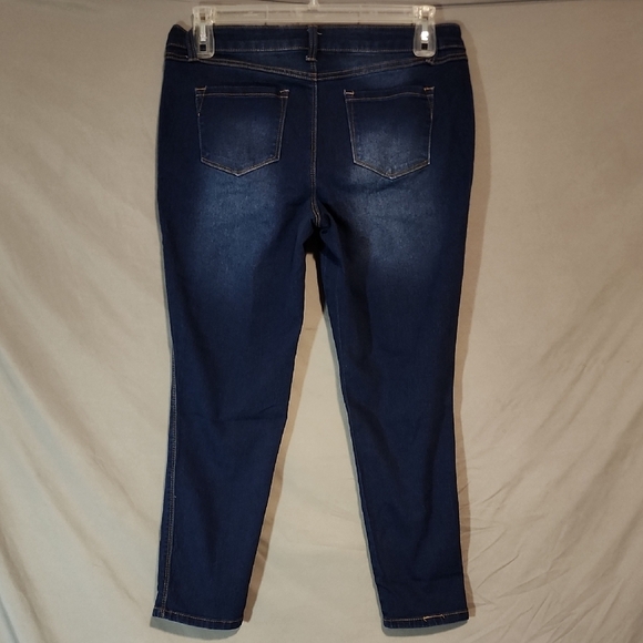 A3 Dark Blue 12P Ankle Jeans - Picture 3 of 12
